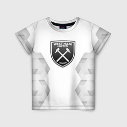 Детская футболка West Ham white poly