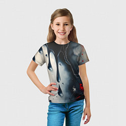 Футболка детская Сюрреалистичная абстракция с каплями, цвет: 3D-принт — фото 2