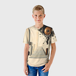 Футболка детская Архитектурный сюр, цвет: 3D-принт — фото 2