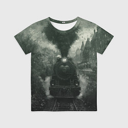 Детская футболка Ретро иллюстрация паровоза
