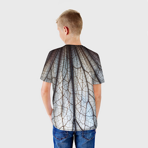 Детская футболка Прожилки растения / 3D-принт – фото 4