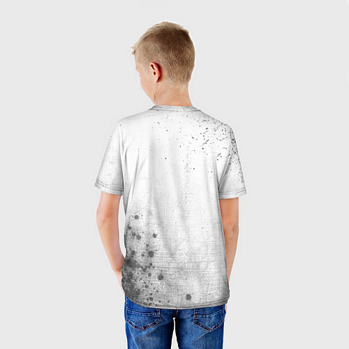 Детская футболка Juventus - white gradient вертикально / 3D-принт – фото 4