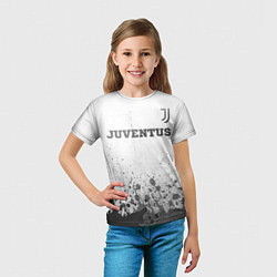 Футболка детская Juventus - white gradient посередине, цвет: 3D-принт — фото 2
