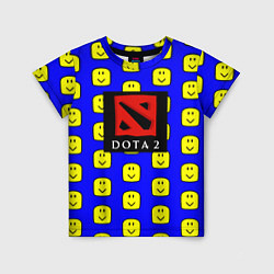 Футболка детская Dota smile pattern, цвет: 3D-принт