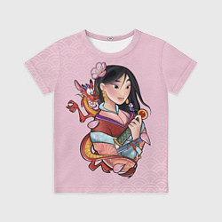 Детская футболка Красивая Мулан и Мушу - big pictures