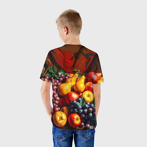 Детская футболка Фруктовый натюрморт / 3D-принт – фото 4