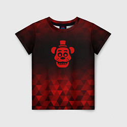 Детская футболка FNAF red poly