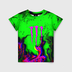 Детская футболка Monster Energy flame