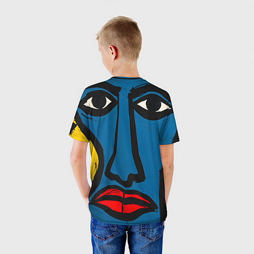 Детская футболка Арт с лицами / 3D-принт – фото 4