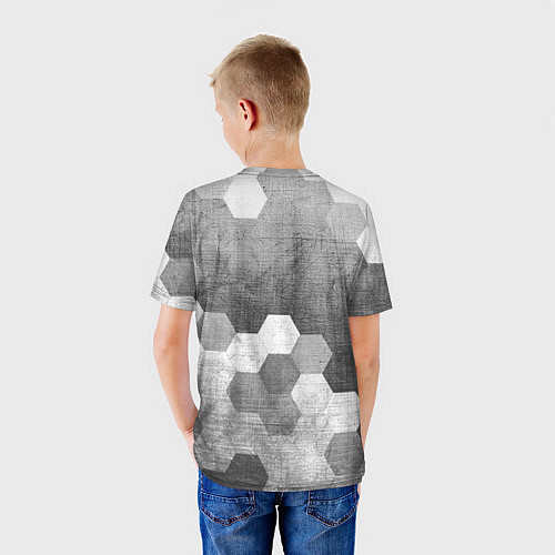 Детская футболка Dongfeng - grey gradient посередине / 3D-принт – фото 4