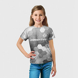 Футболка детская Dongfeng - grey gradient посередине, цвет: 3D-принт — фото 2