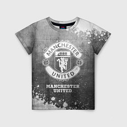 Детская футболка Manchester United - grey gradient