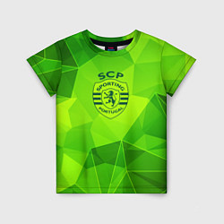 Детская футболка Sporting green poly