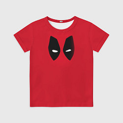 Детская футболка Дэдпул взгляд