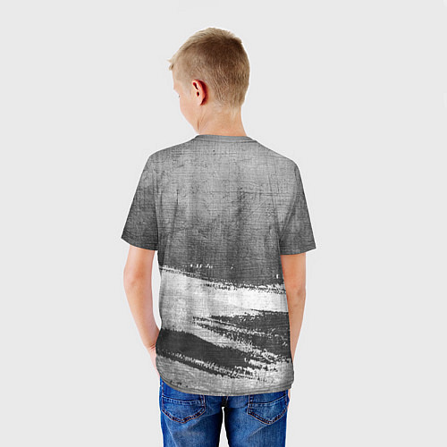 Детская футболка Sally Face - grey gradient посередине / 3D-принт – фото 4