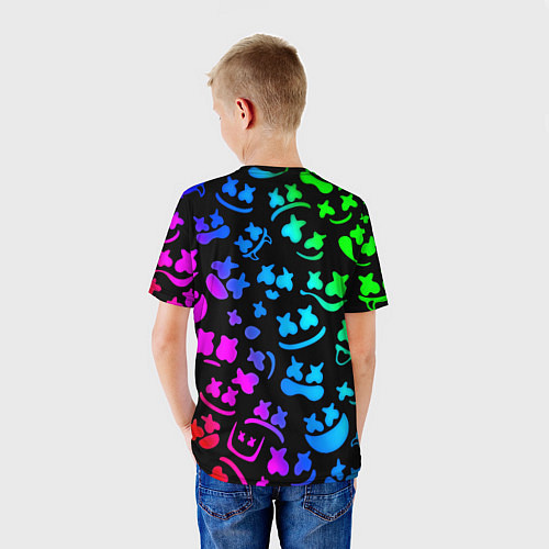 Детская футболка Marshmello x NASA gradient / 3D-принт – фото 4
