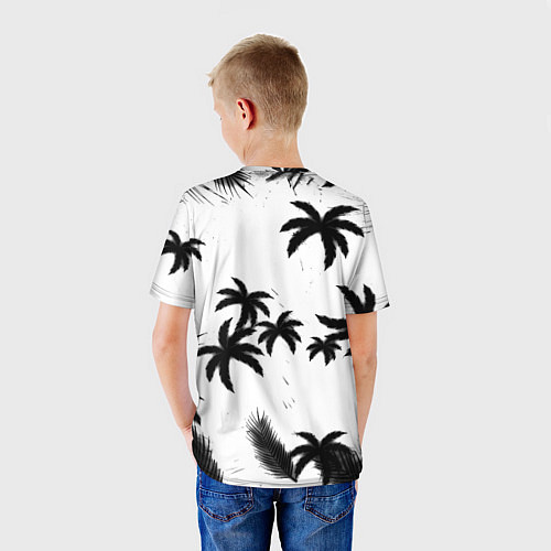 Детская футболка Monster energy пальмы / 3D-принт – фото 4