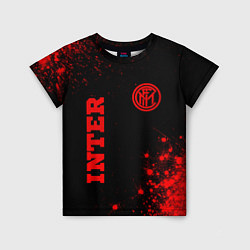Детская футболка Inter - red gradient вертикально