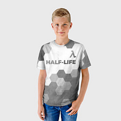 Футболка детская Half-Life - white gradient посередине, цвет: 3D-принт — фото 2
