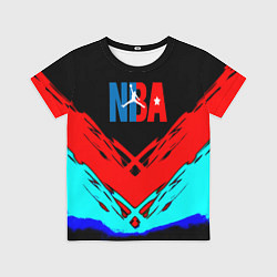 Детская футболка NBA краски геометрия