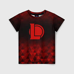 Футболка детская League of Legends red poly, цвет: 3D-принт