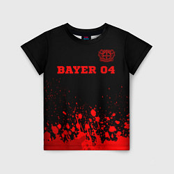 Футболка детская Bayer 04 - red gradient посередине, цвет: 3D-принт
