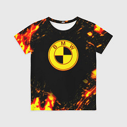Детская футболка BMW огненные краски