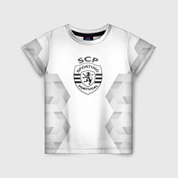 Детская футболка Sporting white poly