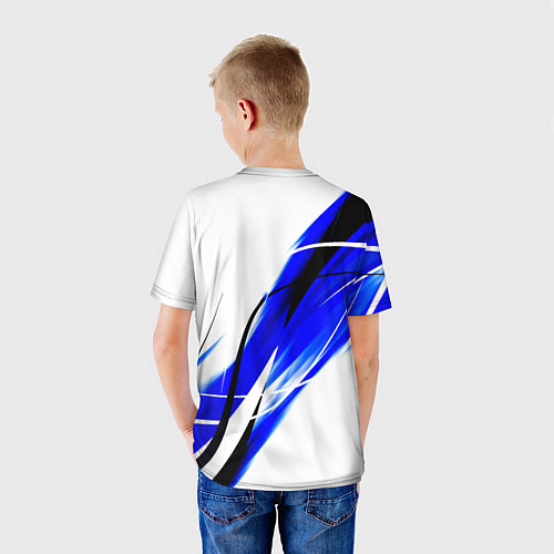 Детская футболка Monster energy линии абстракции / 3D-принт – фото 4