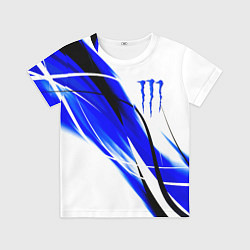 Детская футболка Monster energy линии абстракции