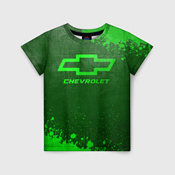 Детская футболка Chevrolet - green gradient