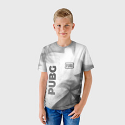Футболка детская PUBG - white gradient вертикально, цвет: 3D-принт — фото 2
