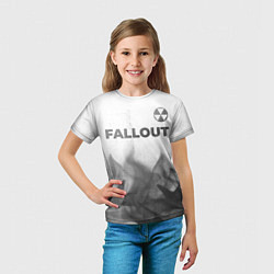 Футболка детская Fallout - white gradient посередине, цвет: 3D-принт — фото 2