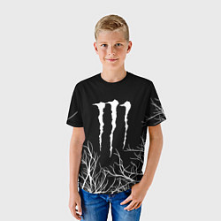 Футболка детская Monster energy лес, цвет: 3D-принт — фото 2
