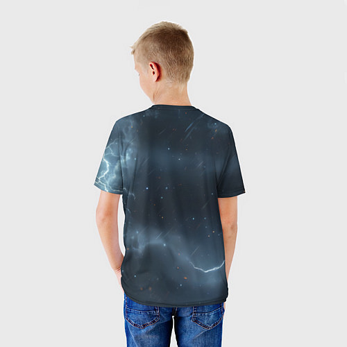 Детская футболка Волк фэнтези стиль / 3D-принт – фото 4