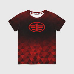 Футболка детская FAW red poly, цвет: 3D-принт