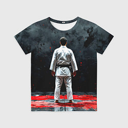 Детская футболка Айкидоист на черном