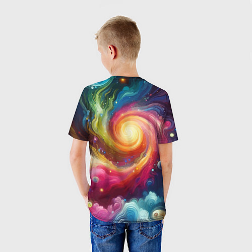 Детская футболка Funny dalmatian puppy - ai art / 3D-принт – фото 4