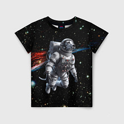Футболка детская The dalmatian brave cosmonaut - ai art, цвет: 3D-принт