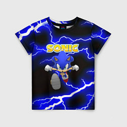 Футболка детская Sonic storm electro, цвет: 3D-принт