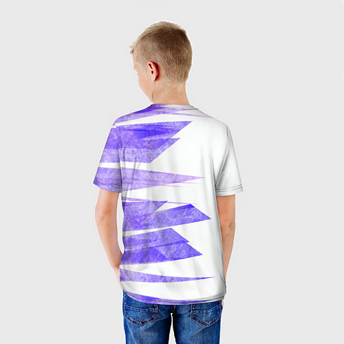 Детская футболка Color white purple / 3D-принт – фото 4