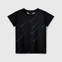 Детская футболка Color blue black