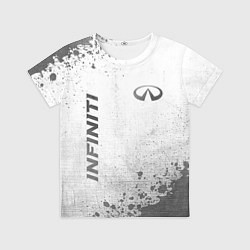 Детская футболка Infiniti - white gradient вертикально