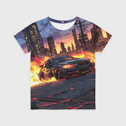 Детская футболка BMW огненная дорога