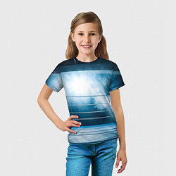 Футболка детская Ринг в тумане, цвет: 3D-принт — фото 2