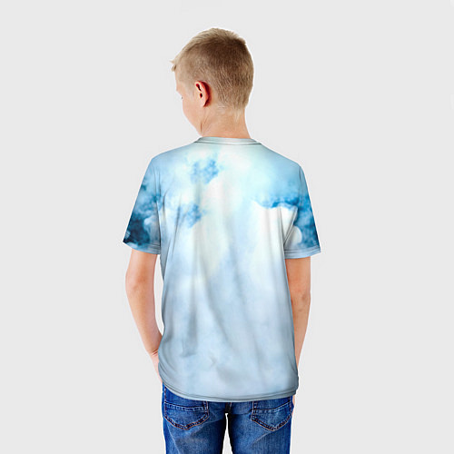 Детская футболка Брюс Ли в дыму / 3D-принт – фото 4