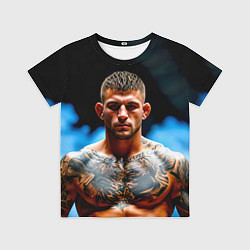 Детская футболка Дастин Порье в дыму