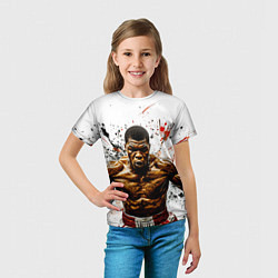 Футболка детская Мухаммед Али на белом, цвет: 3D-принт — фото 2