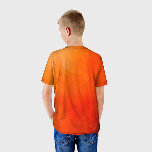 Детская футболка Кибернетическая акула / 3D-принт – фото 4