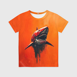 Футболка детская Кибернетическая акула, цвет: 3D-принт
